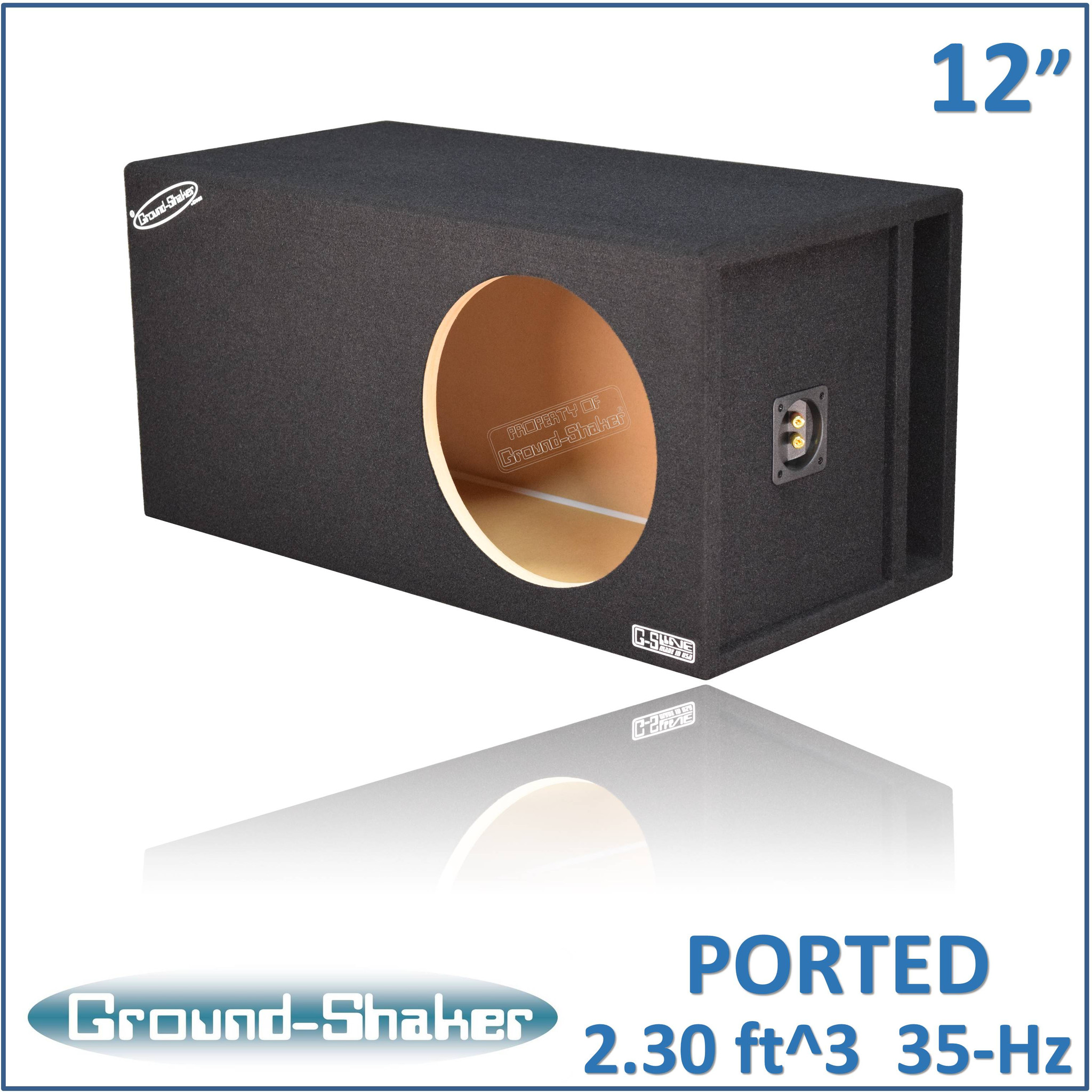 Single 6" Sub box Ground-shaker 6" Sub woofer box 6" Single Ported Sub Box 